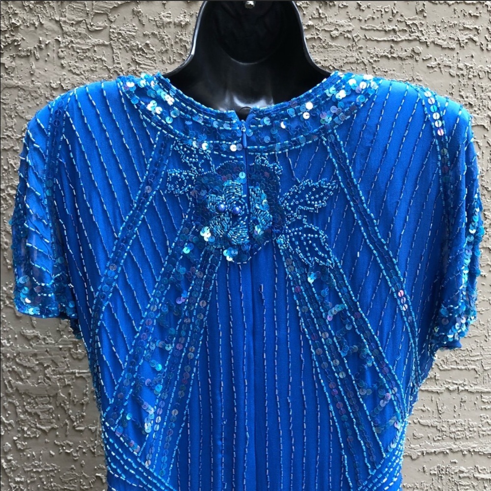 🥶Vintage Beaded & Sequin Lillie Rubin Dress (S) - Picture 10 of 16